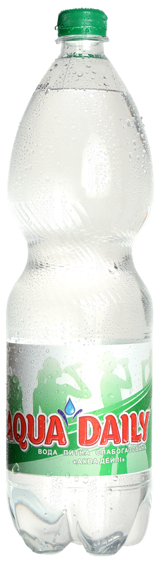 Вода питна АКВА ДЕЙЛІ слабогазована 1,5л